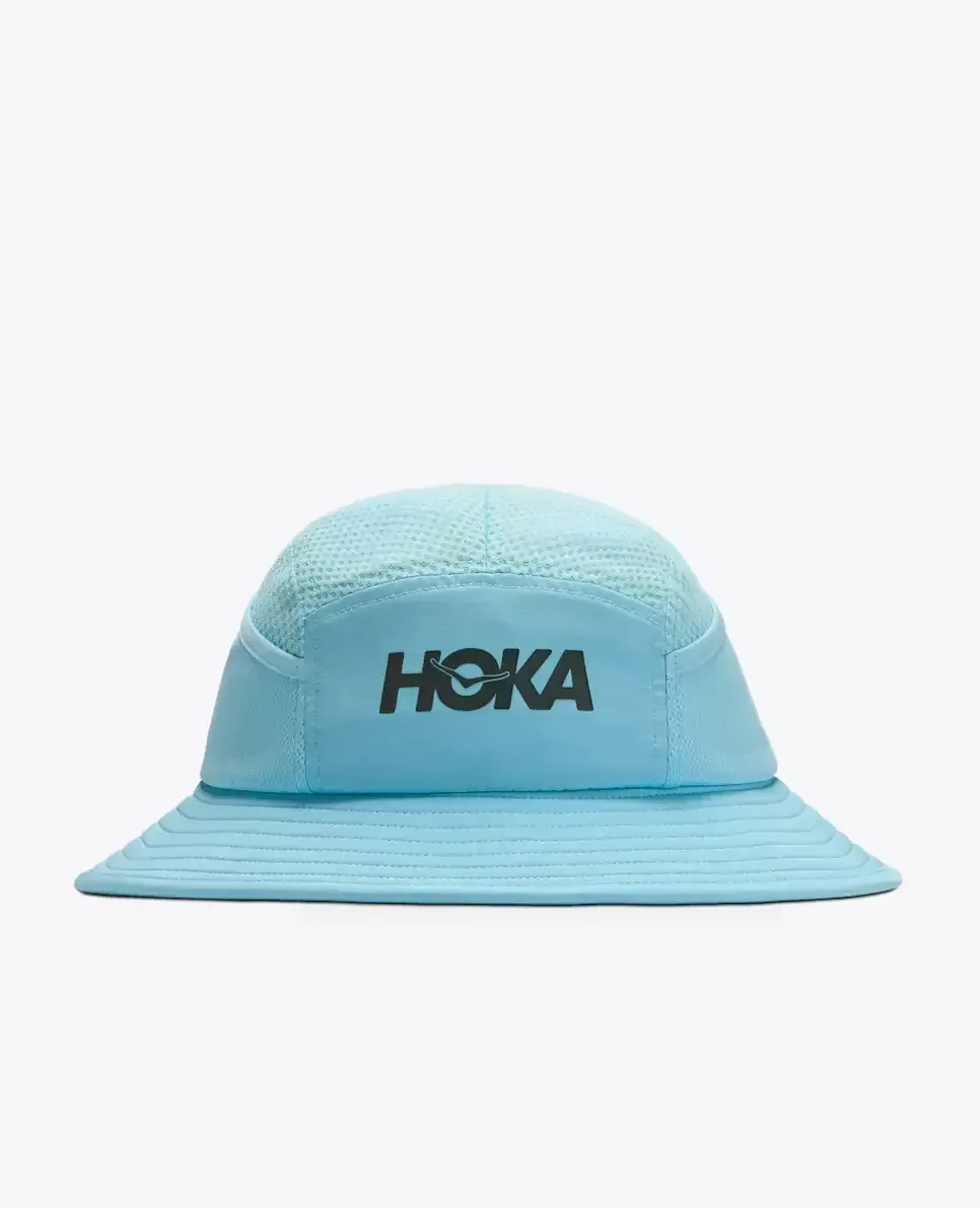 HOKA Adventure Hat 2.0 Sonnenhut Dunstblau Media front view