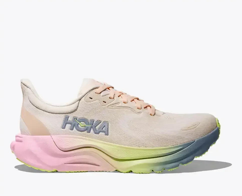 HOKA Arahi 8 Alabaster Tangerine Glow Damen Media front view