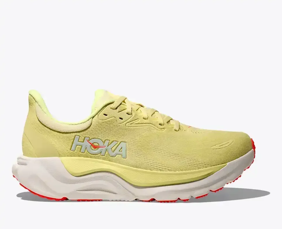 HOKA Arahi 8 Sunlight Neon Yuzu Damen Media front view