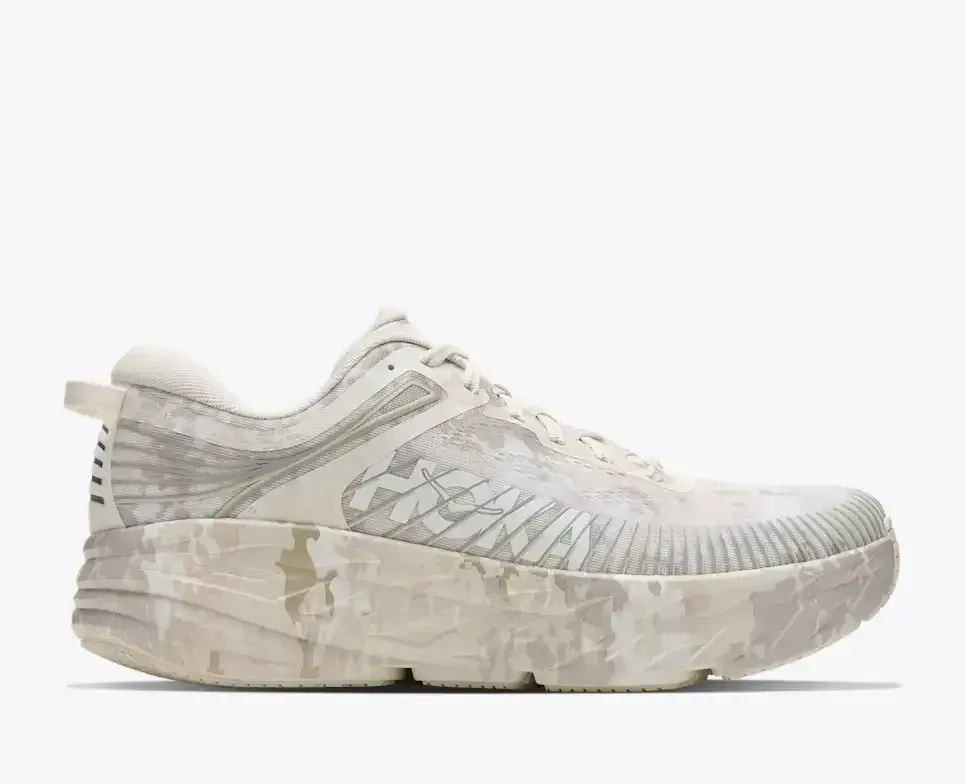 HOKA Bondi 7 BEAMS Turtledove Media front view