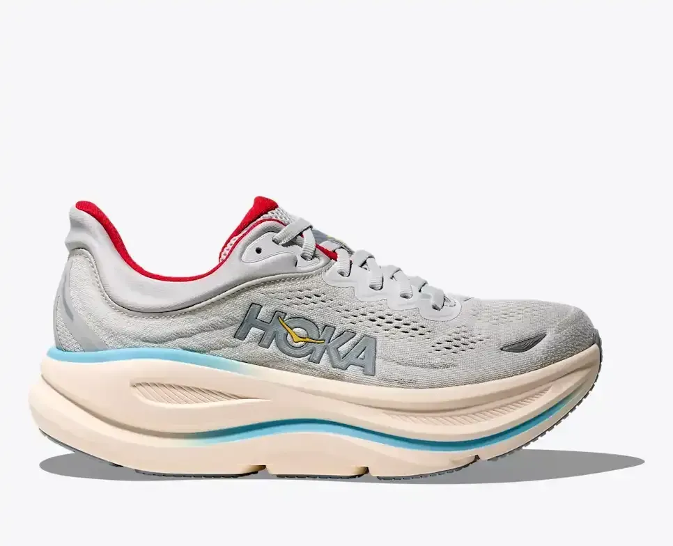 HOKA Bondi 9 Cosmic Grey Stardust Damen Media front view