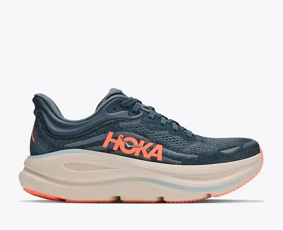 HOKA Bondi 9 Faded Navy Slate Blue Damen Media front view