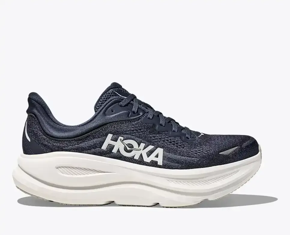 HOKA Bondi 9 Varsity Marineweiß Media front view