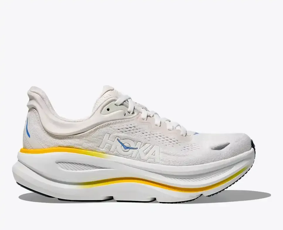 HOKA Bondi 9 White Grout (Damen) Media front view