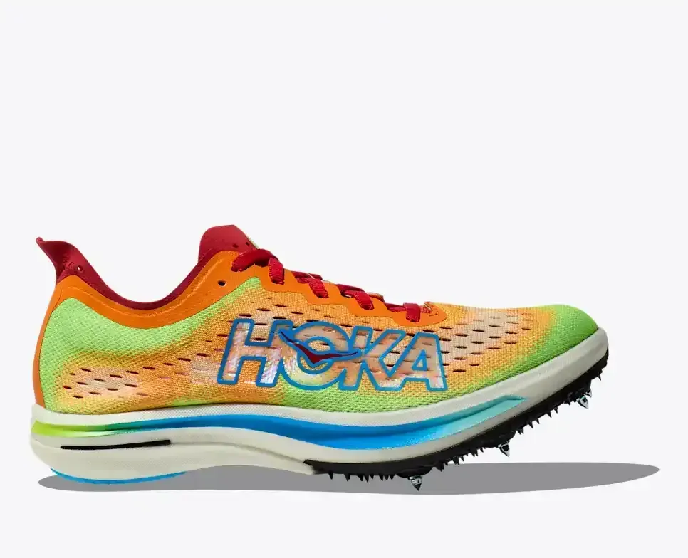 HOKA Cielo FLYX Solar Flare Cerise Media front view