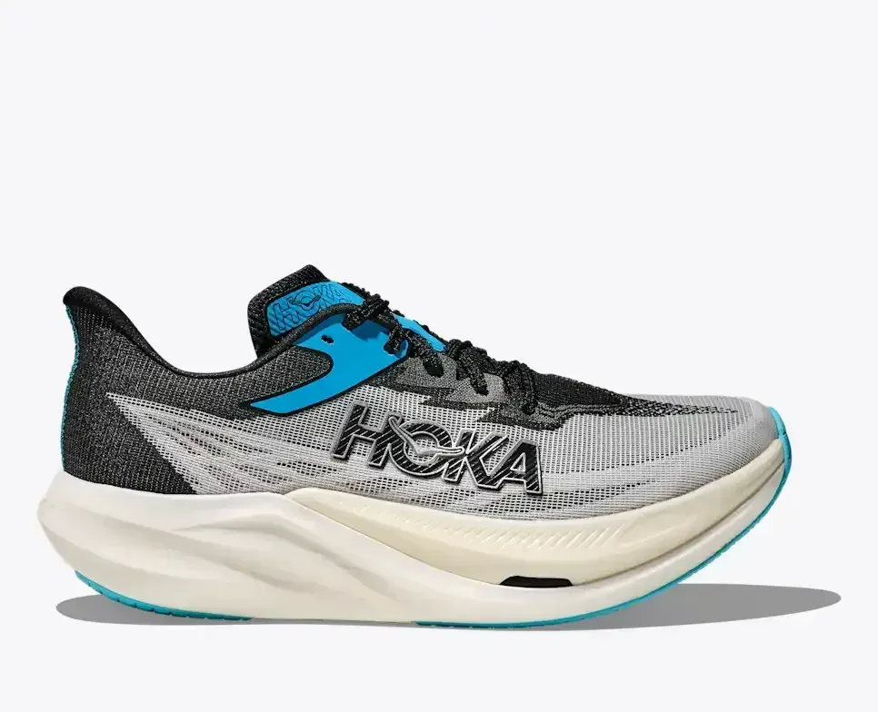 HOKA Cielo Rocket X 3 Weiß Schwarz Media front view