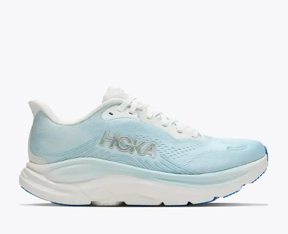 HOKA Clifton 11 Frost Glimmering Blue (Damen) Media front view