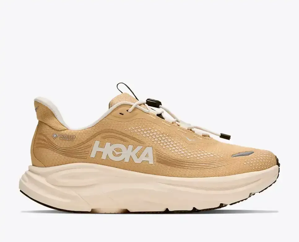 HOKA Clifton 11 GORE-TEX Honeycomb Alabaster (Damen) Media front view