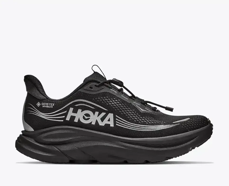 HOKA Clifton 11 GORE-TEX Schwarz (Damen) Media front view