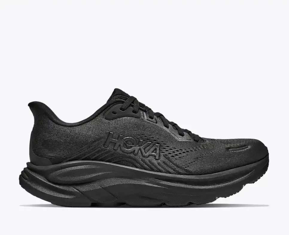 HOKA Clifton 11 Schwarz (Damen) Media front view