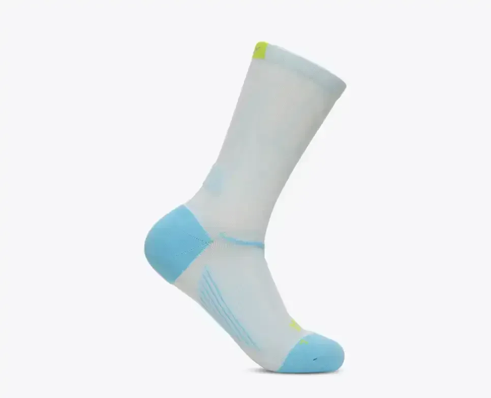 HOKA Clifton Crew Run Socke Glimmering Blue Media front view