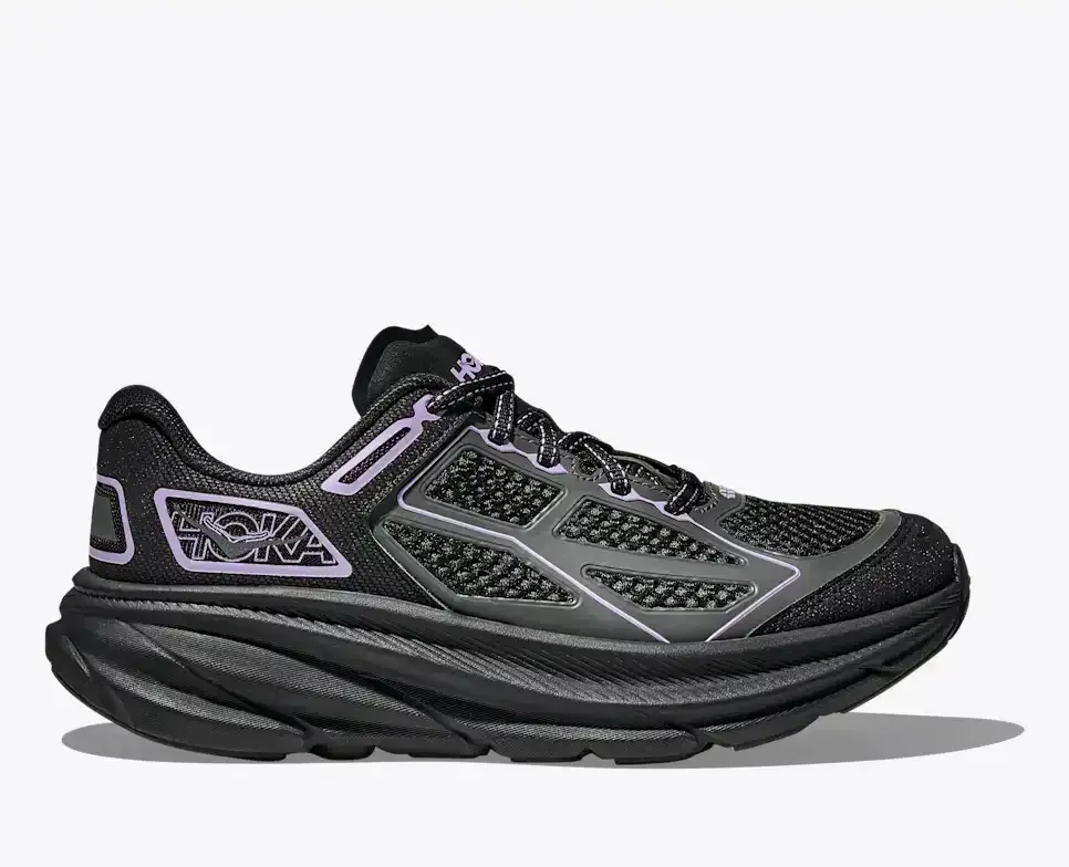 HOKA Clifton One9 Schwarze Asterblume Media front view