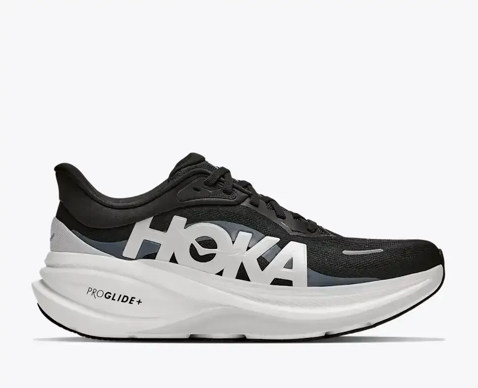 HOKA Clifton PRO Black Cosmic Grey (Damen) Media front view