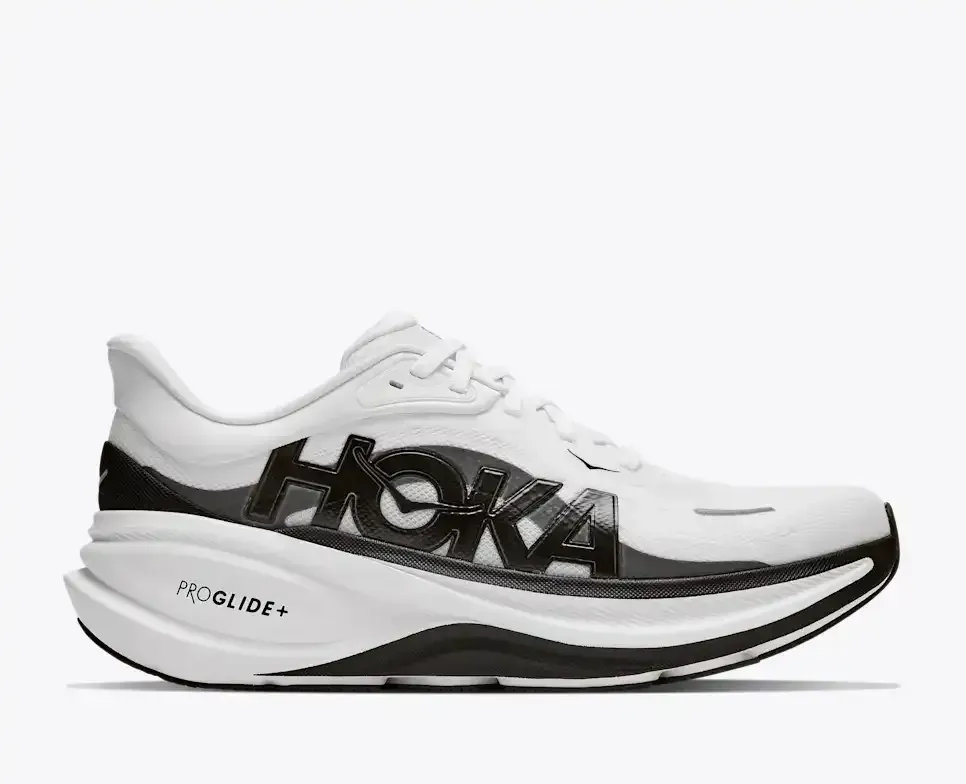 HOKA Clifton PRO Weiß Schwarz (Damen) Media front view