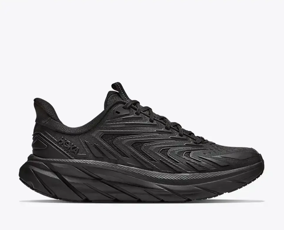 HOKA Clifton UTL Osmic Grey Stellar Grey Media front view