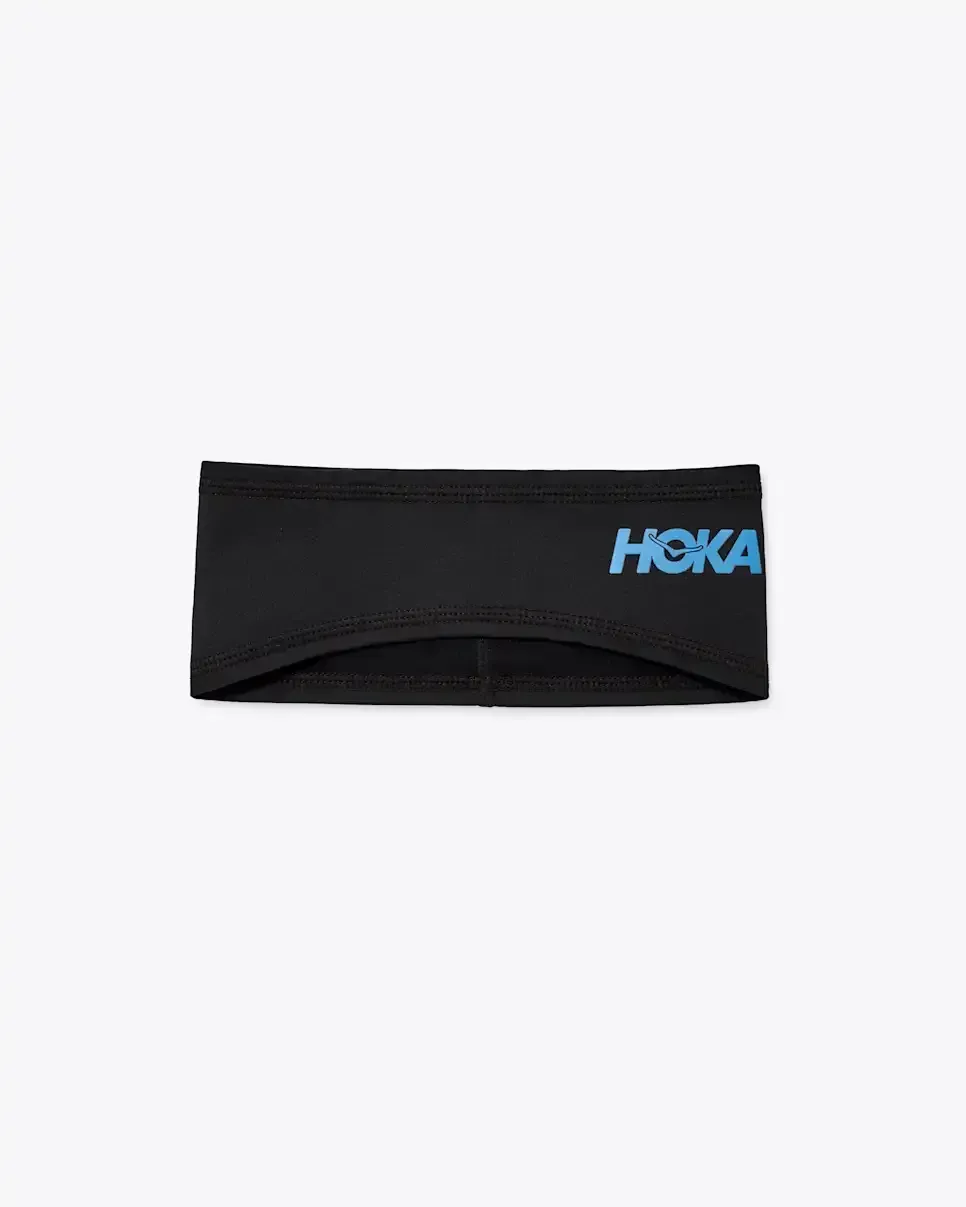 HOKA ColdSnap Fleece Stirnband Schwarz Media front view