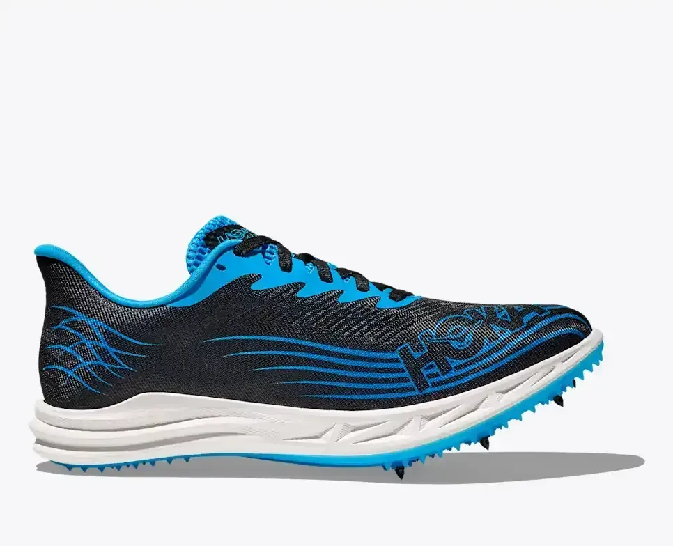 HOKA Crescendo MD 2 Schwarz Skyward Blue Media front view