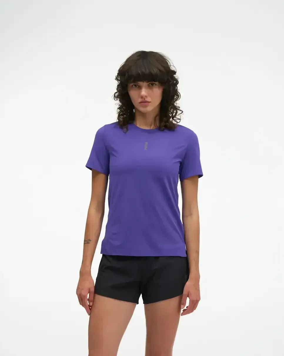 HOKA EveryRun Kurzarm Cosmic Purple (Damen) Media front view