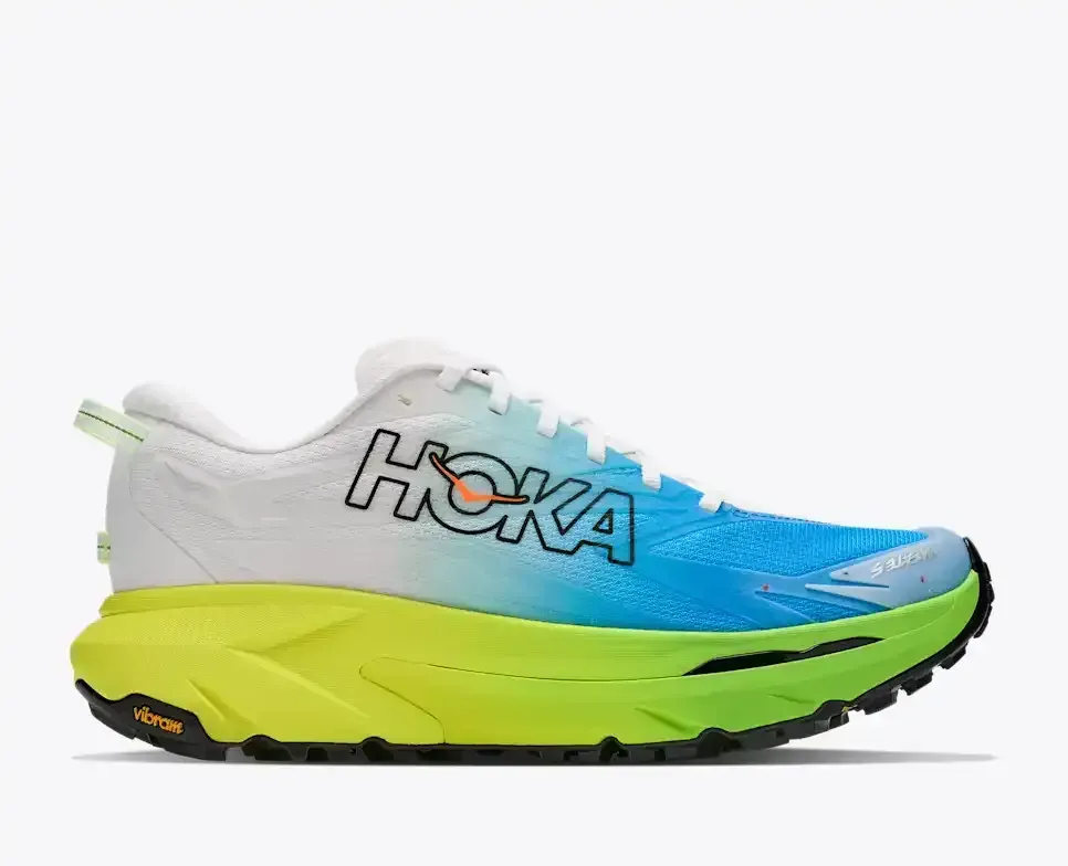 HOKA Fat 5 Frost Hoka Citrus Media front view