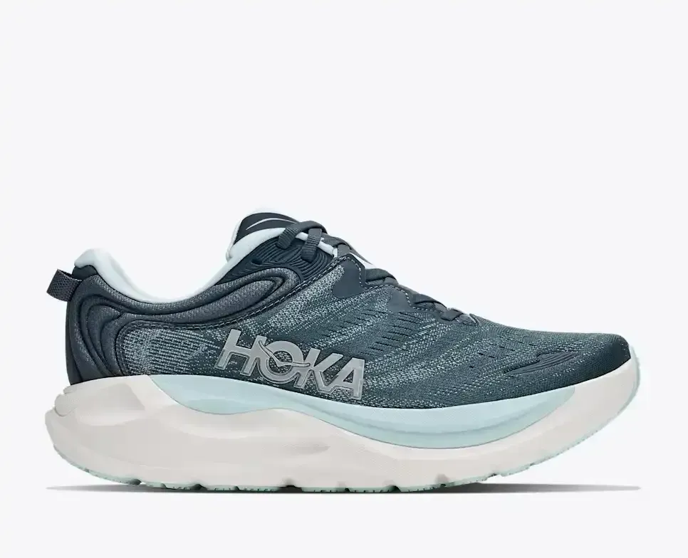 HOKA Gaviota 6 Faded Navy Glimmering Blue (Damen) Media front view