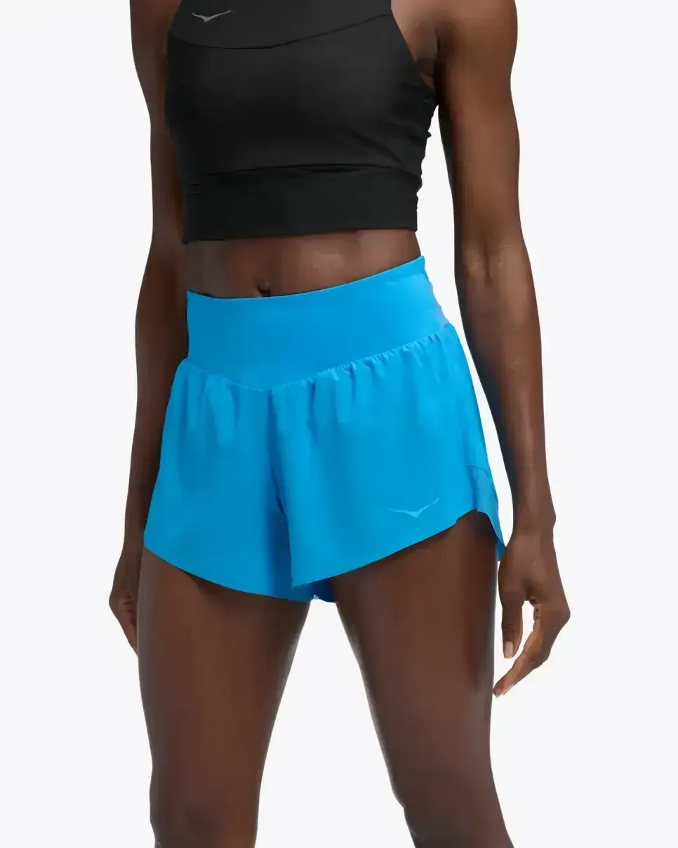 HOKA Glide 4″ Short Hoka Blue (Damen) Media front view