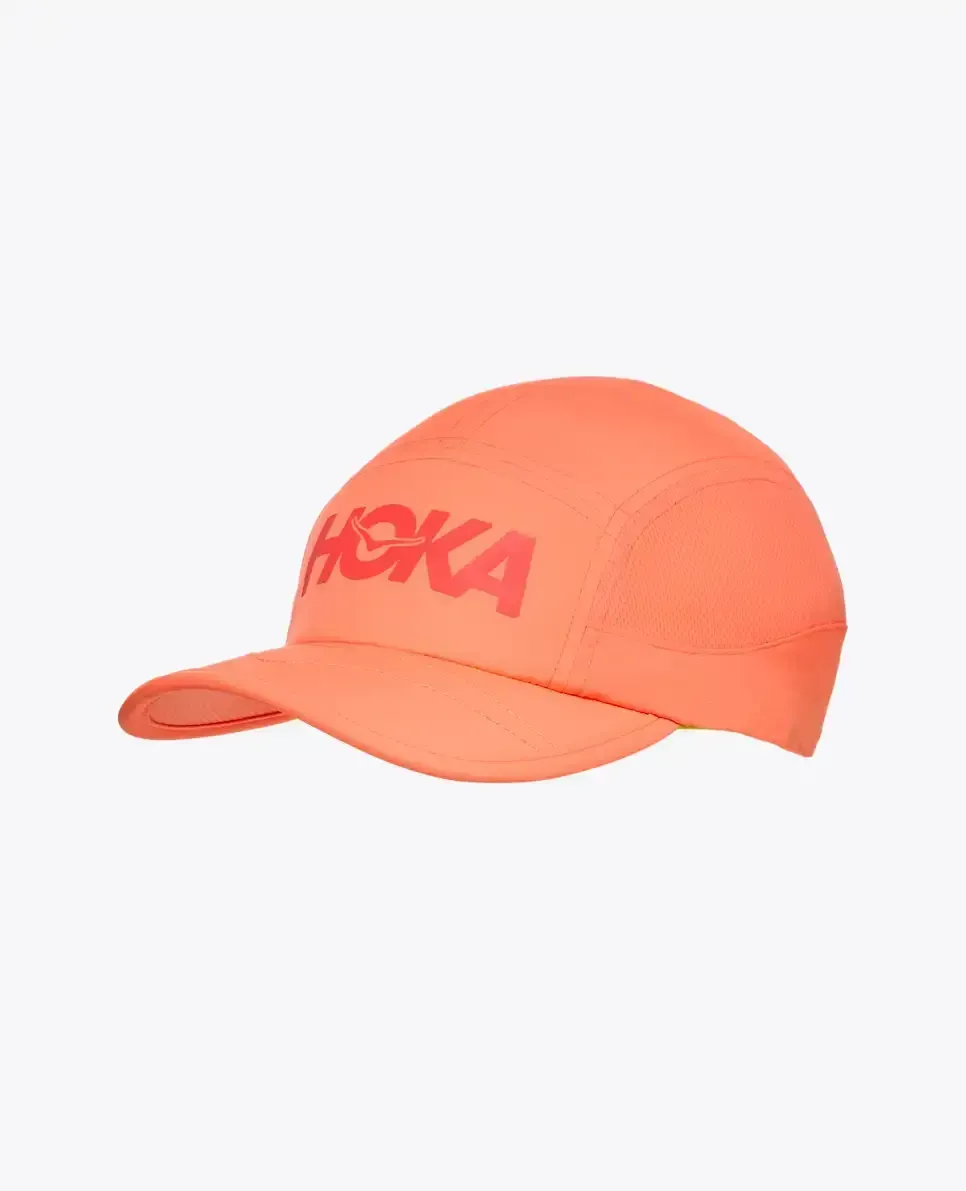 HOKA Hoka Run Hat Neon Cantaloupe Media front view