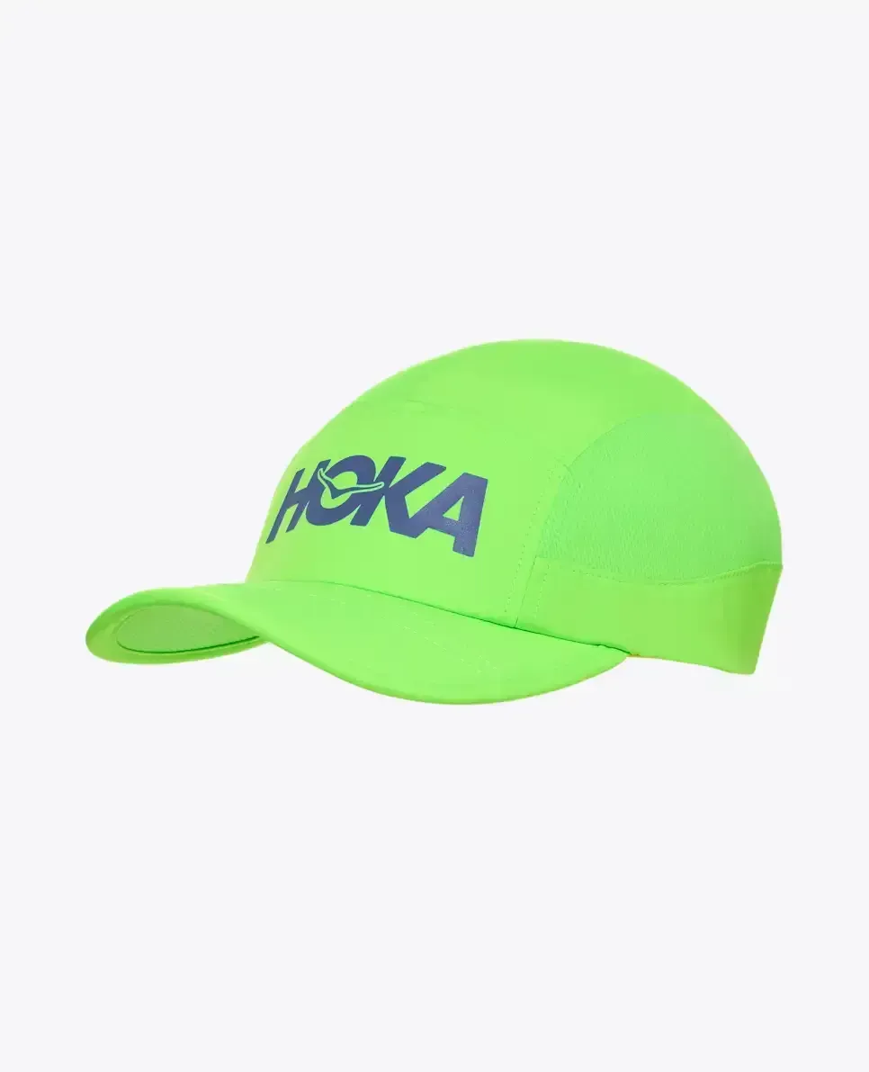 HOKA Hoka Run Hat Neongrün Media front view
