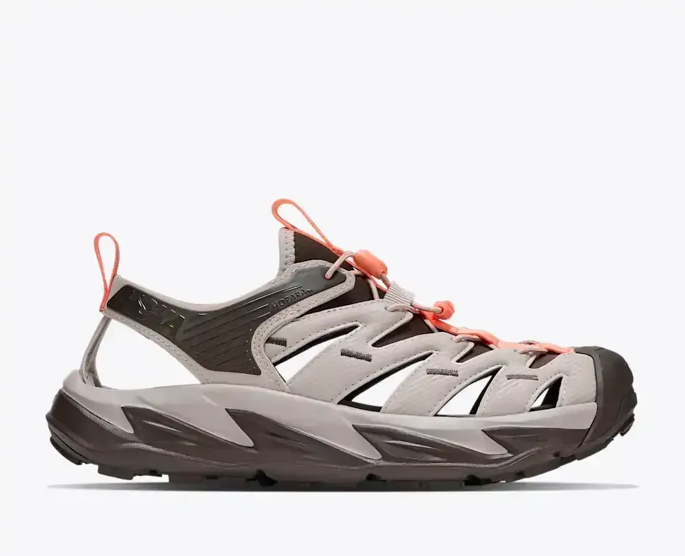 HOKA Hopara River Rock Grey Cliff Grey Media front view