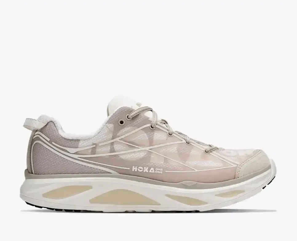 HOKA Huaka Pro Cream Archival Taupe Media front view