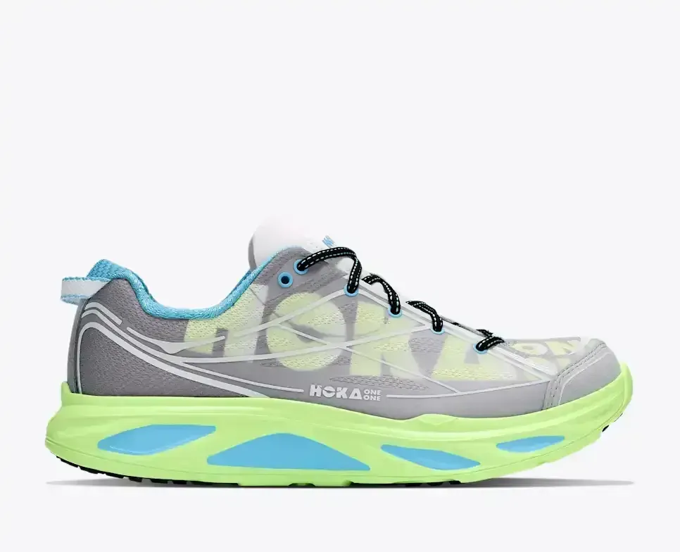 HOKA Huaka Pro Stellar Grey Neon Yuzu Media front view
