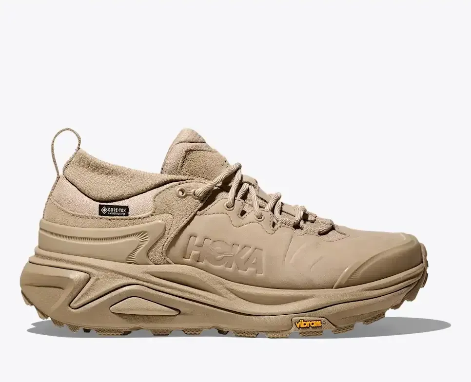 HOKA Kaha 3 Low GORE-TEX Raw Linen Oat Milk (Damen) Media front view