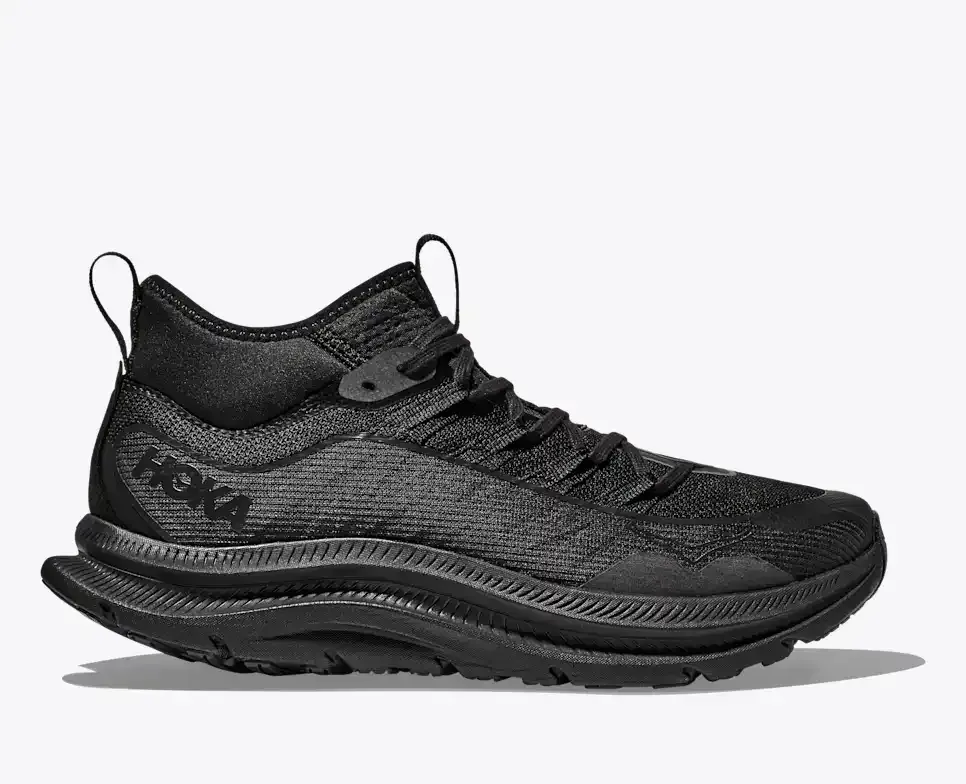 HOKA Kawana Mid Black Carbon Media front view