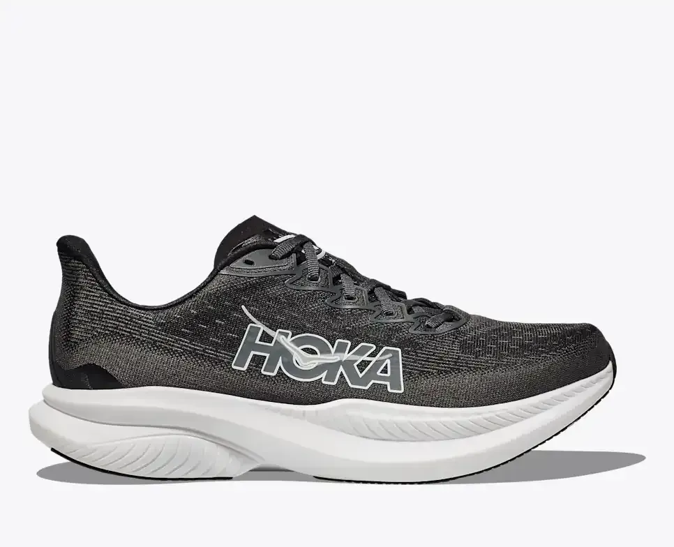 HOKA Mach 6 Schwarz Weiß (Damen) Media front view