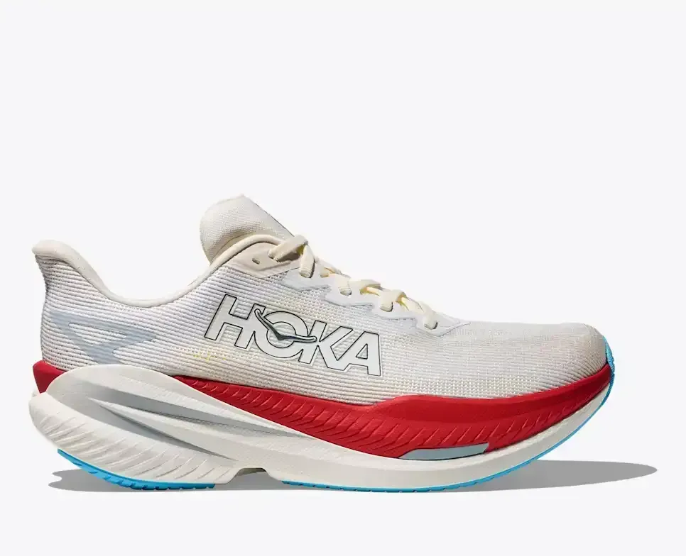 HOKA Mach X 3 Weißer Alabaster Media front view