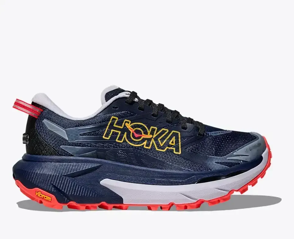 HOKA Mafate 5 Midnight Blue Starlight Glow (Damen) Media front view