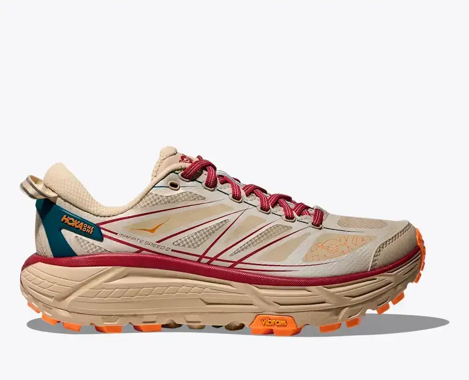 HOKA Mafate Speed ​​2 Sahnepfeffer Media front view