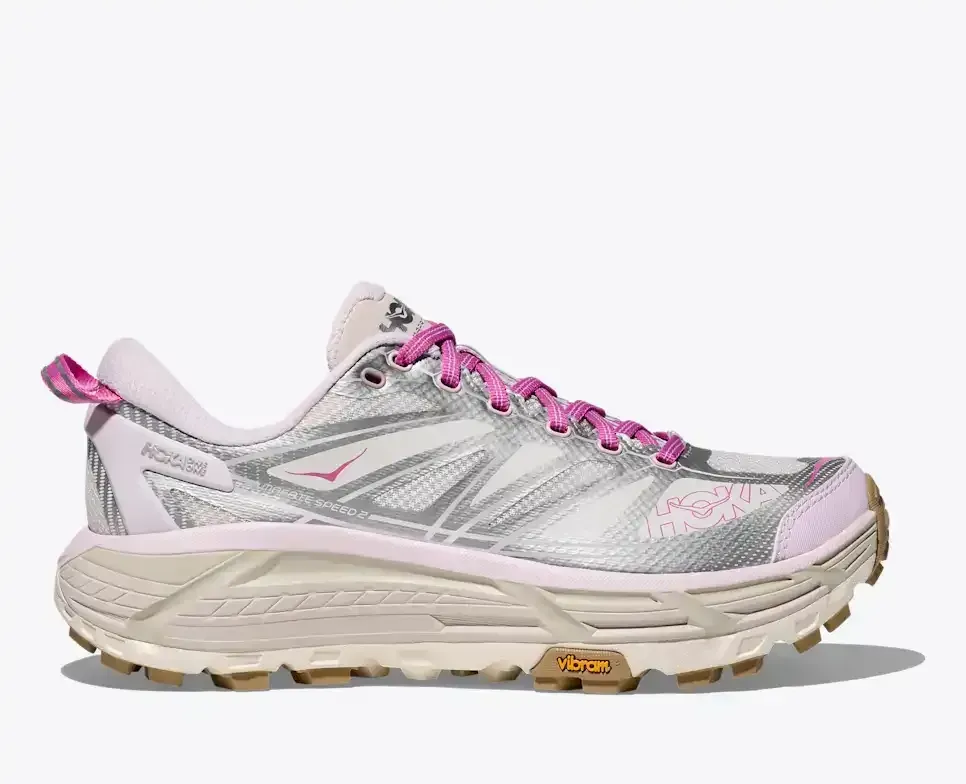 HOKA Mafate Speed ​​2 Silber Flieder Creme Media front view