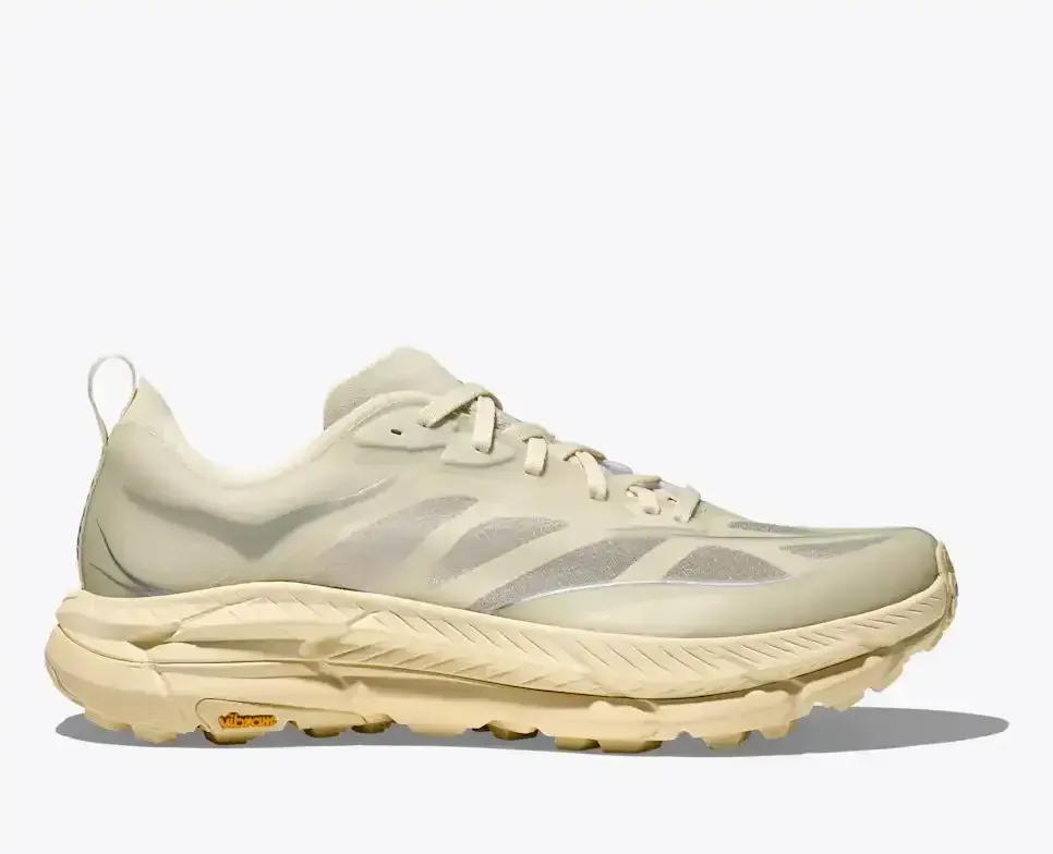 HOKA Mafate Speed ​​4 Lite Trüffelsalz Vintage Gelb Media front view
