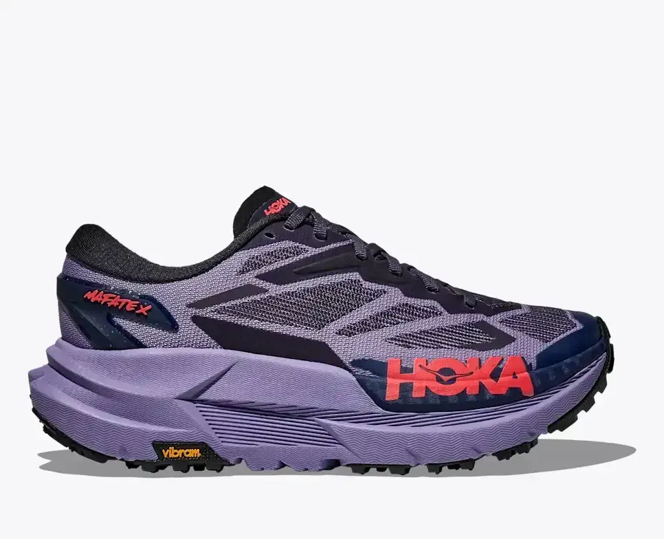 HOKA Mafate X Berry Jam Squid Ink (Damen) Media front view