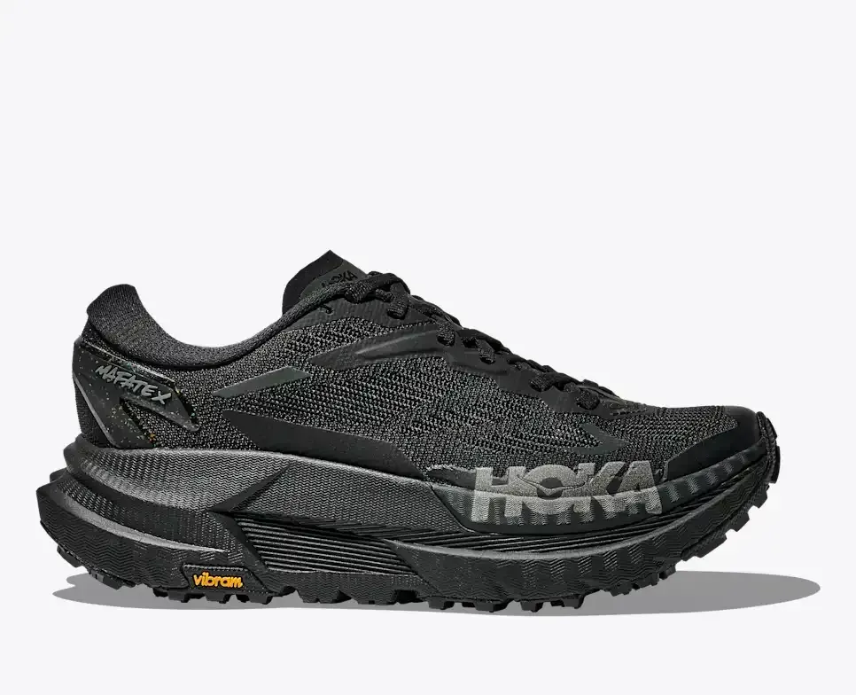 HOKA Mafate X Schwarz Satellitengrau Media front view