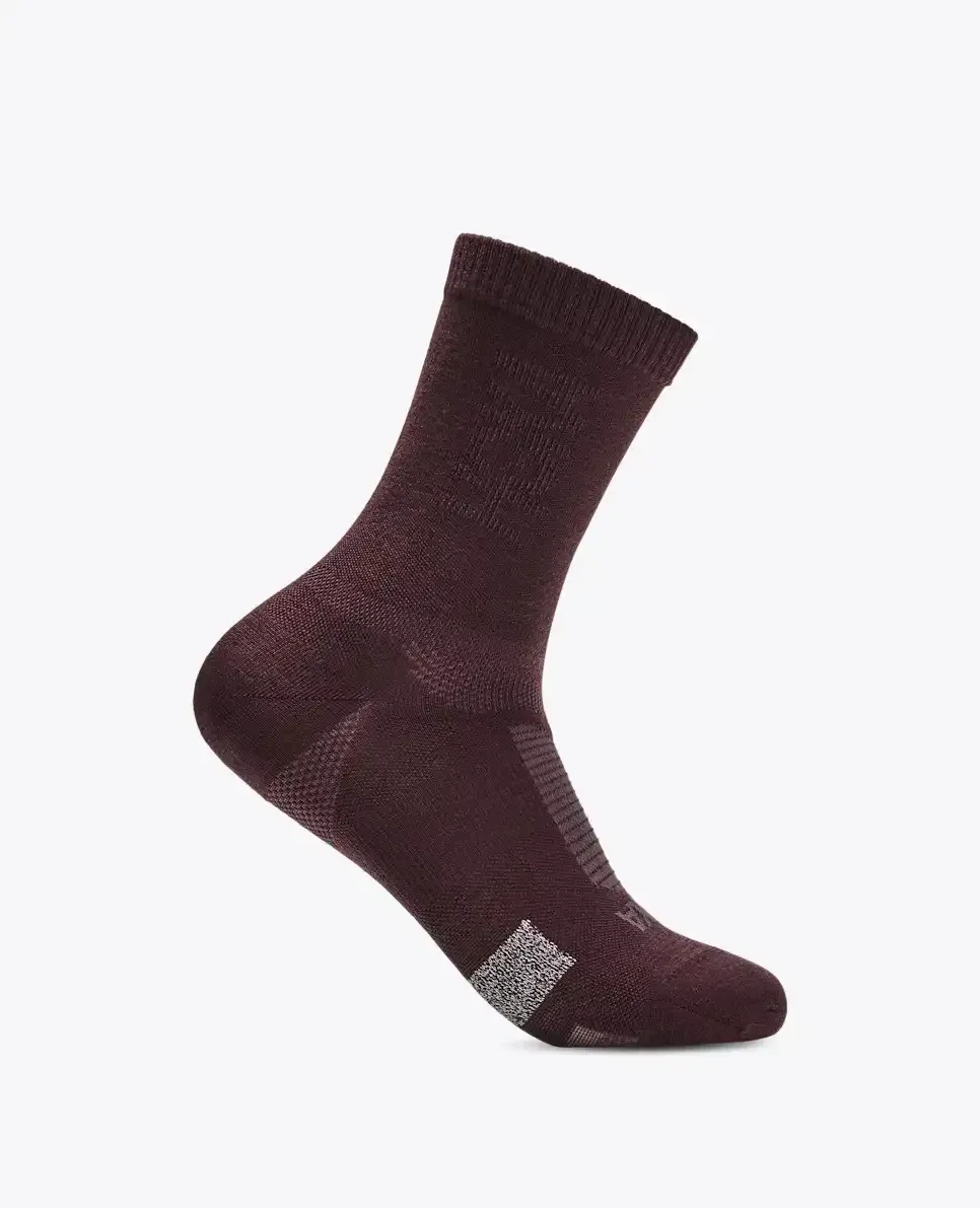 HOKA Merino Crew Socke Deep Mauve Media front view