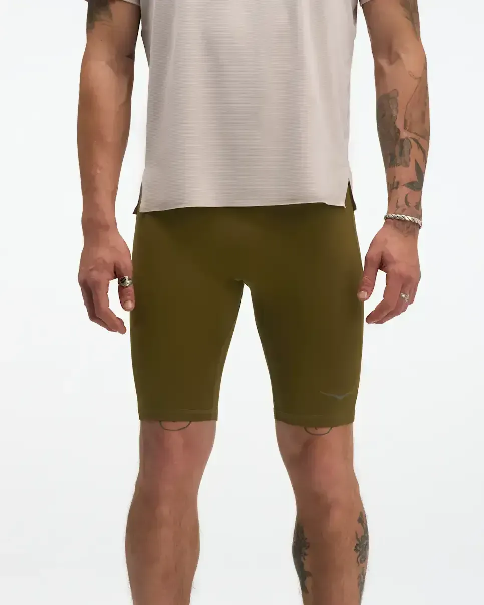 HOKA Novafly Half Tight Sepia Media front view