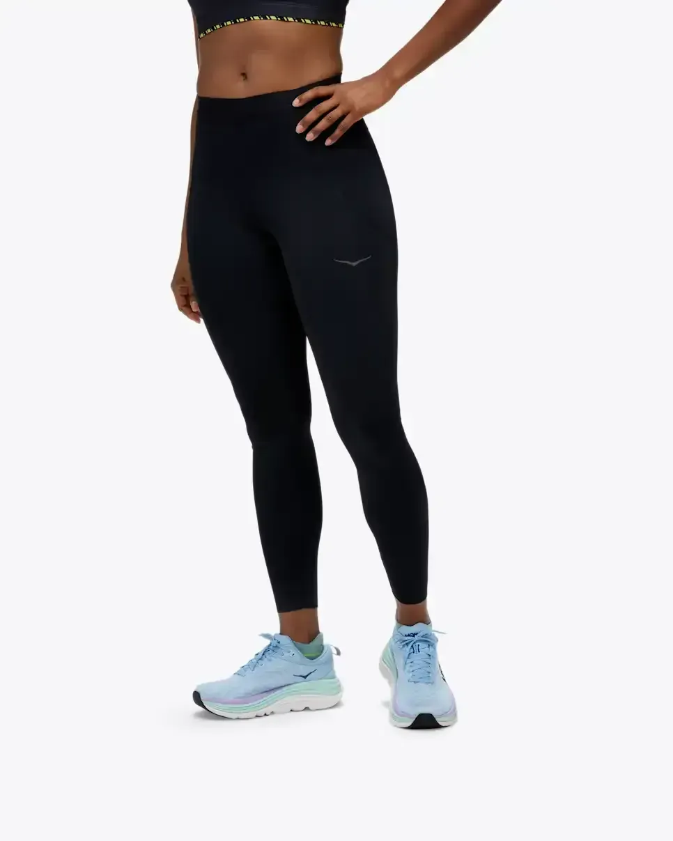HOKA Novafly Run Tight 25″ Schwarz (Damen) Media front view