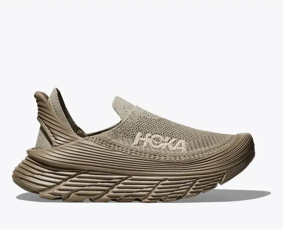 HOKA Restore TC Dune Oxford Tan Media front view
