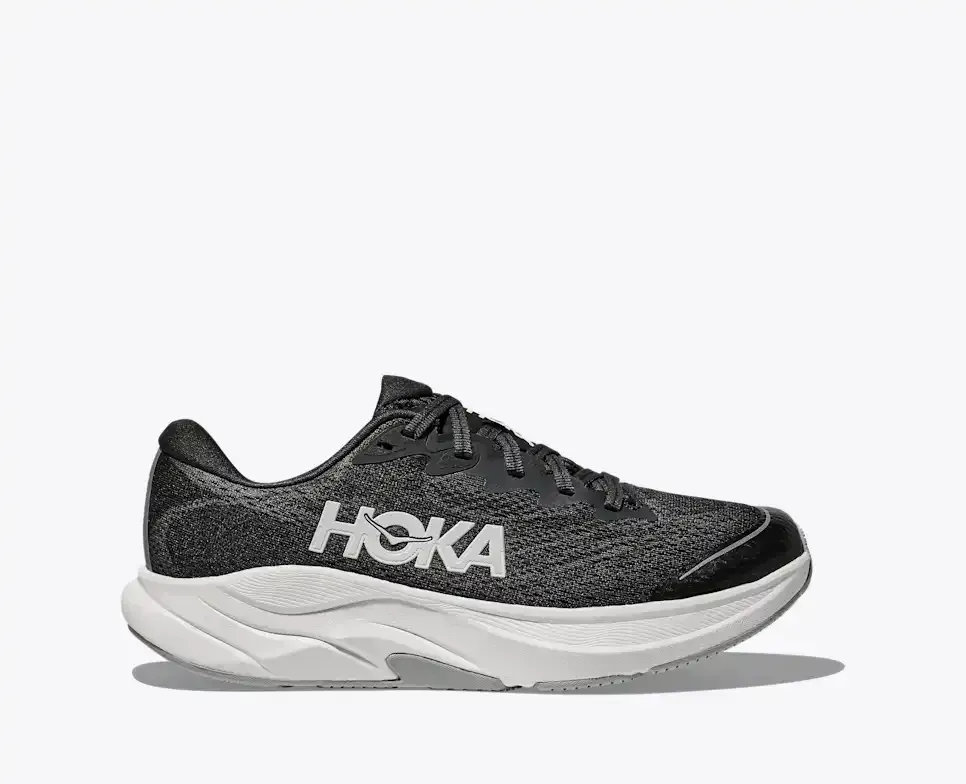 HOKA Rincon 4 Schwarz Weiß (GS) Media front view