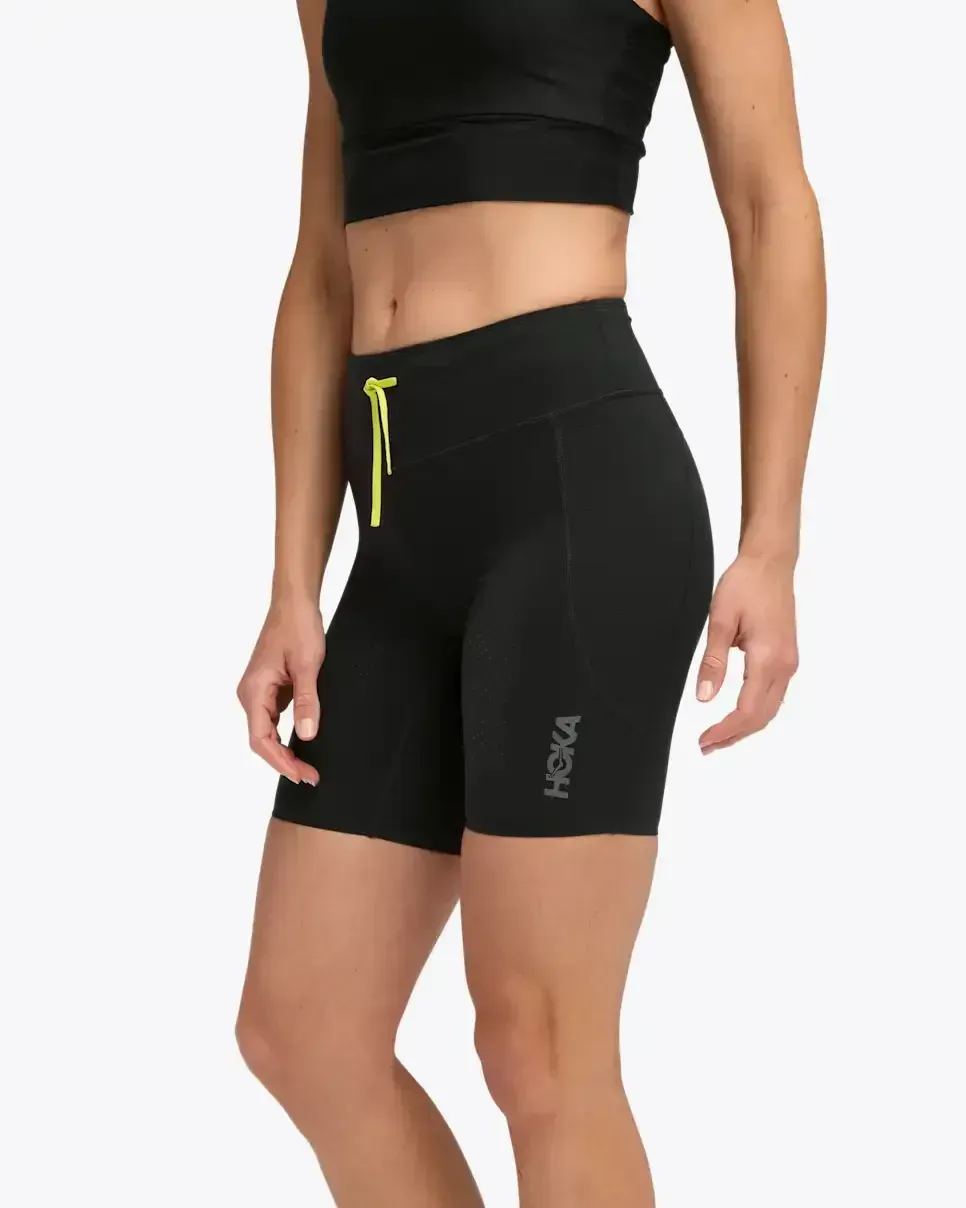 HOKA SkyBreeze Half Tight Schwarz (Damen) Media front view