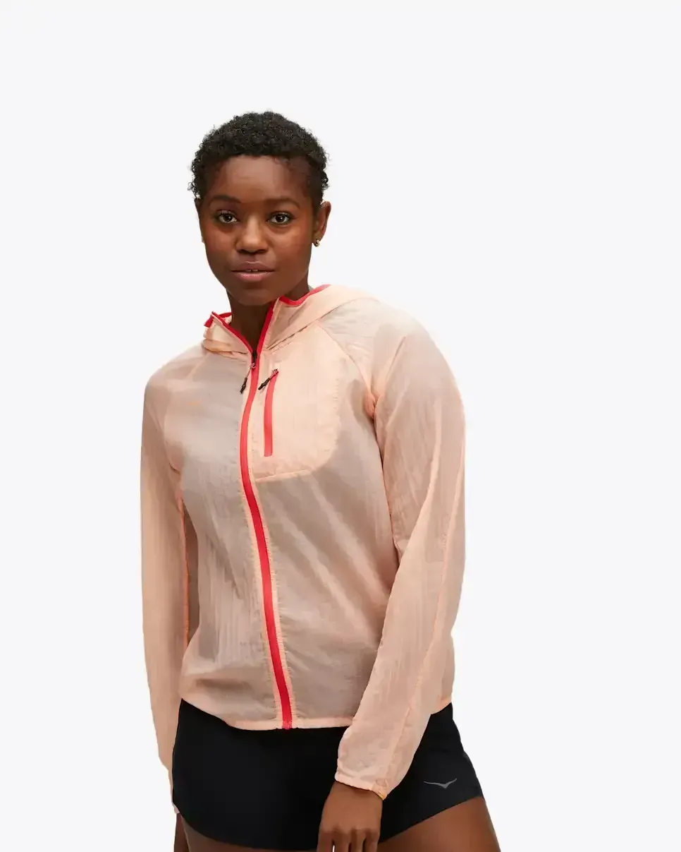 HOKA Skyflow Jacke Apricot (Damen) Media front view