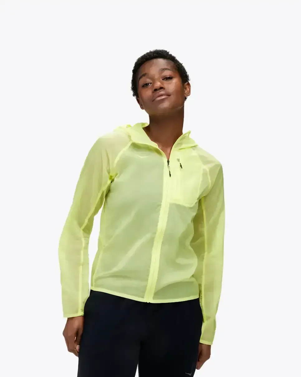 HOKA Skyflow Jacke Citrus Glow (Damen) Media front view