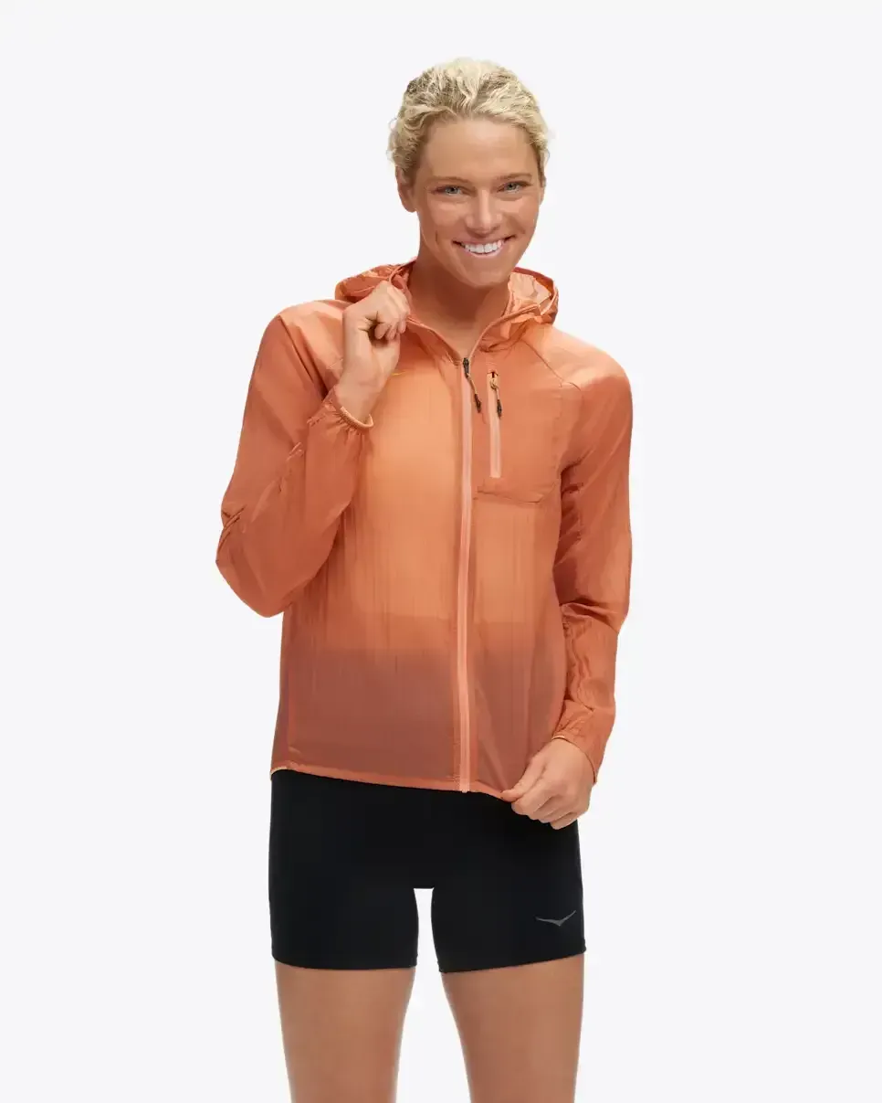 HOKA Skyflow Jacke Steingut (Damen) Media front view