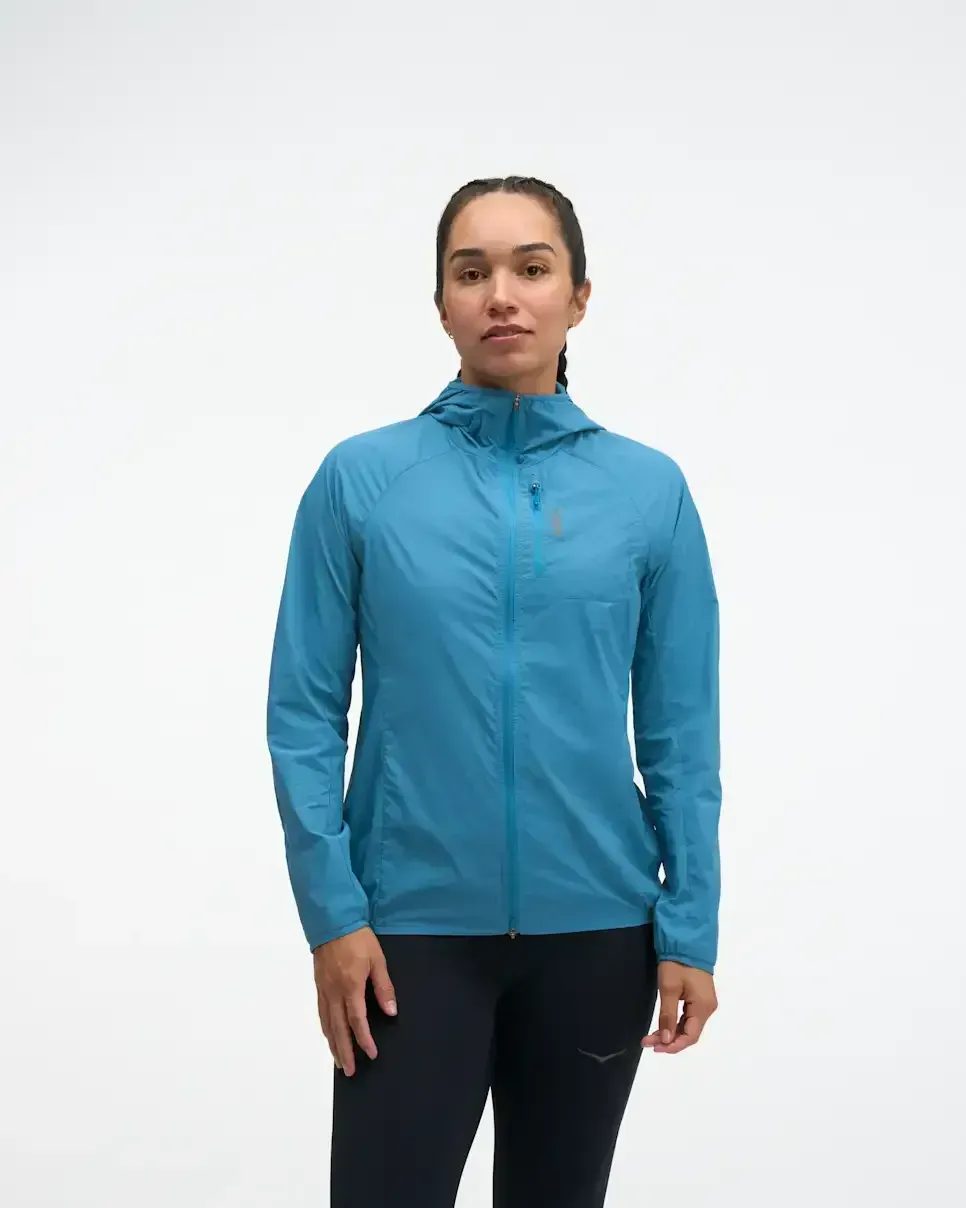 HOKA SkyFlow Windjacke Night Glow Blue (Damen) Media front view